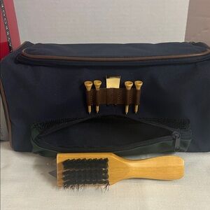 Golf Accessory Kit with Brush and Tee Holder